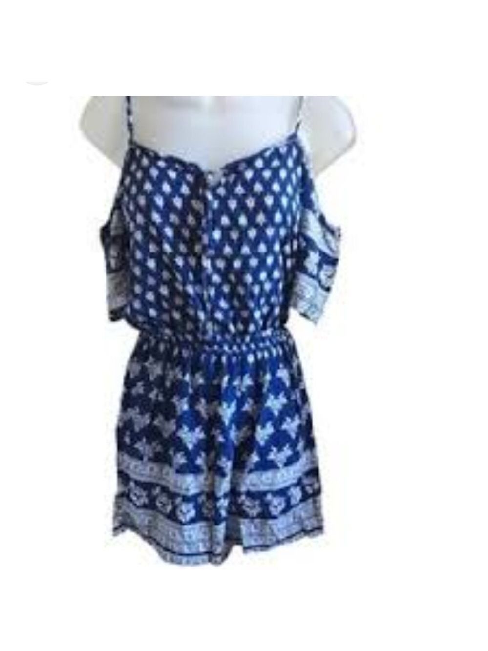 Spiaggia Dolce Blue Floral Romper Small - Picture 2 of 4